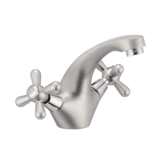 Смеситель для умывальника HAIBA DOMINOX 161 SATIN (Цвет сатин) (HB0072)