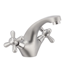 Смеситель для умывальника HAIBA DOMINOX 161 SATIN (Цвет сатин) (HB0072)
