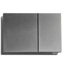 Панель смыва KOER KT-0610-07 240x160x32mm пластиковая, кнопка квадратная (цвет графит) (KR6138)