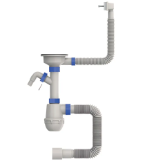 Сифон для кухни MIXXUS SK-05-WH 3 1/2