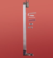 Двері у нішу розпашні KOER SR SD04-100x200-TR-01 прозоре скло EASY CLEAN 10мм хром (KR5386)