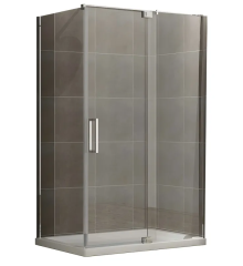 Душевая кабина без поддона KOER SR SC02-120x90x200-TR-01 прозрачное стекло EASY CLEAN 8мм хром (KR5354)