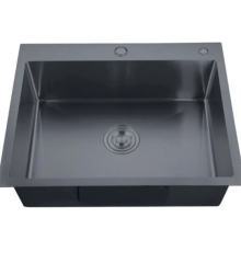 Мойка Zerix ZH5843-215 Nano-Black (3.0/0.8) из нержавеющей стали (MX1584)