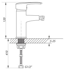Смеситель для биде Zerix STD 279 (ZX0196)