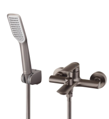 Смеситель для ванны с коротким изливом KOER KB-40028-07 (Цвет графит) (KR5308)