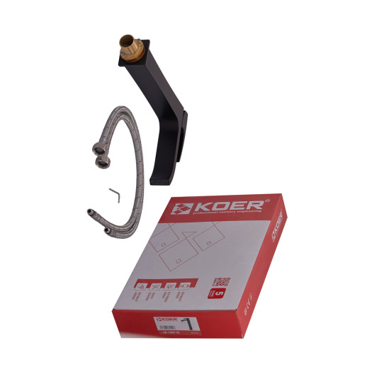 Смеситель для умывальника высокий KOER KB-13007-05 (Цвет черный) (KR3445)
