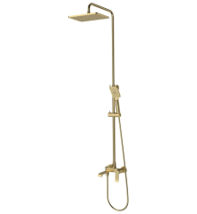 Душевая колонна MIXXUS PREMIUM DALI 009-J BRUSHED GOLD со смесителем (Цвет матовое золото) (MI6766)
