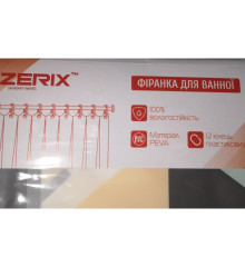 Шторка для ванной ZERIX SCP-007-180x200 из PEVA (полиэтиленвинилацетата) (Узор 
