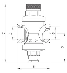 Редуктор давления Koer KR.1252 1/2” (KR2663)