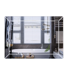 Зеркало MIXXUS PREMIUM CUBIC MR14-70x50-REVERSE с LED Touch, Anti-fog, димером, рег. яркости (MP6647)