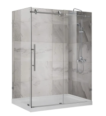 Душова кабіна без піддону KOER SR SC07-120x90x200-TR-01 прозоре скло EASY CLEAN 8мм хром (KR5370)
