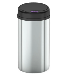 Відро для сміття сенсорне кругле MIXXUS PREMIUM ELLIPSE-TC0109 CHROME-BLACK 9 л (колір хром з чорним) (MI7083)