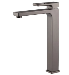 Смеситель для умывальника высокий KOER KB-11009-07 (Цвет графит) (KR5978)