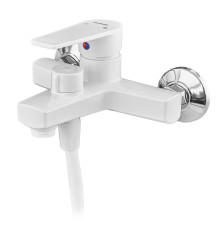 Смеситель для ванны PLAMIX OSCAR-009 EURO SET WHITE (со шлангом, лейкой и кронштейном) (Цвет белый) (PM0699)