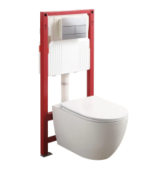Комплект: MIXXUS PREMIUM ELLIPSE-SET-2102 Унитаз система смыва TORNADO 3.0+ Инсталляция KOER KT-0404 + панель KT-0604-01 CHROME (MP6690)