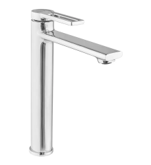 Смеситель для умывальника высокий HAIBA BAVARIYA 001 HIGH NUT (Цвет хром) (HB3960)