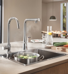 Смеситель для кухни с выдвижным изливом Grohe Zedra SmartControl (31593002)