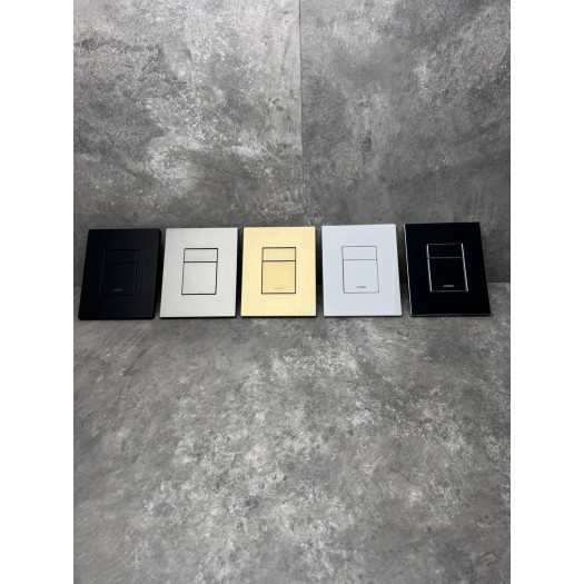 Панель смыва KOER KT-0607-01 157x198x3mm пластиковая, кнопка квадратная (цвет хром) (KR5344)