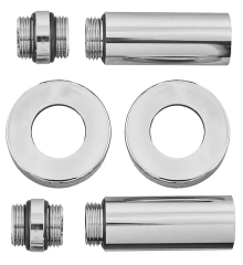Комплект удлинителей 1/2Fx1/2M хромированный KOER KF.SET.06MF (KR5849)
