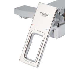 Смеситель для ванны с коротким изливом KOER KB-41009-01 (Цвет хром) (KR3502)
