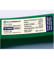 Паяльник для PPR труб Europroduct EP.WM01 (плоские насадки) 20/40mm (EP6091)