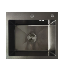Мойка из нерж. стали MIXXUS MH5045 DECOR GRAPHITE (3.0/0.8) (цвет графит) (MI8310)