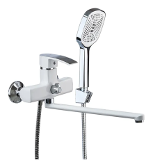 Смеситель для ванны MIXXUS MAGNUM 006 EURO WHITE-CHROME (Цвет белый/хром) (MI6202)