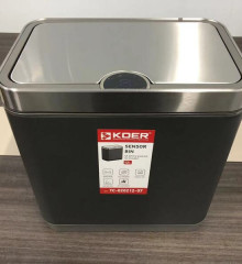 Мусорное ведро сенсорное прямоугольное KOER TC-020212-07 12 л (цвет графит) (KR5585)