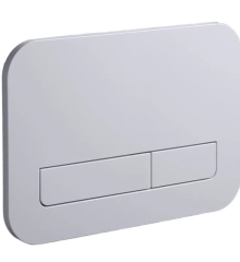 Панель змиву KOER KT-0609-01 240x160x7mm пластикова, кнопка лінійна (колір хром) (KR6130)