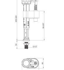 Арматура наполнительная KOER KT-0104-1/2
