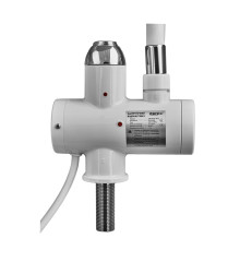 Водонагреватель 3,3 kW проточный ZERIX ELW21-EF-WHITE с индик. темп., рефлекторный излив (цвет белый) (ZX5858)