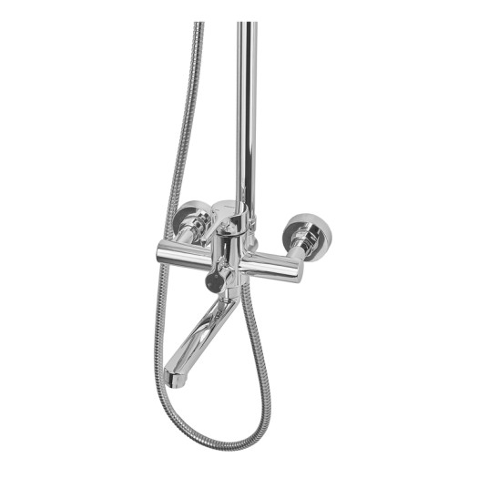 Душевая колонна со смесителем ZERIX REX-009-J CHROME из нерж. стали (Цвет хром) (ZX6124)