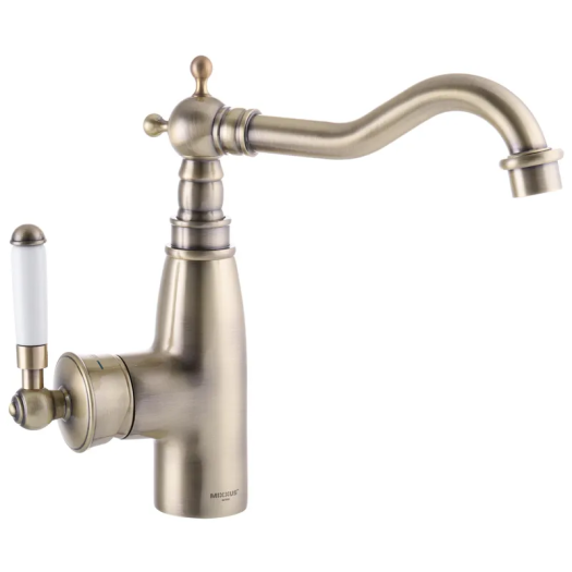 Смеситель для умывальника MIXXUS PREMIUM VINTAGE BRONZE 001-C (Цвет бронза) (MI2858)