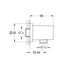 Шланговое подключение Grohe Euphoria Cube (27704000)