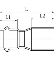 Вставка переходная редукционная НВ KOER KQ.I1815 PRESS-INOX AISI 304 18x15 (KR6321)