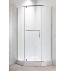 Душевая кабина с низким поддоном MIXXUS LINES SCT01-90x90x198-TR CHROME прозрачное стекло 6мм NEW (MI8370)