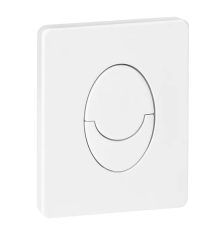 Панель смыва KOER KT-0606-03 157x198x3mm пластиковая, кнопка округленная (цвет белый) (KR5713)