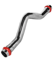 Обвід дворозтрубний KOER KQ.O15-2 PRESS-INOX AISI 304 15x15 (KR6442)