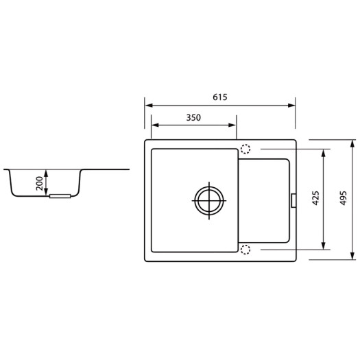Мойка Zerix ZS-6250S-13 Graphite (ZX4593)
