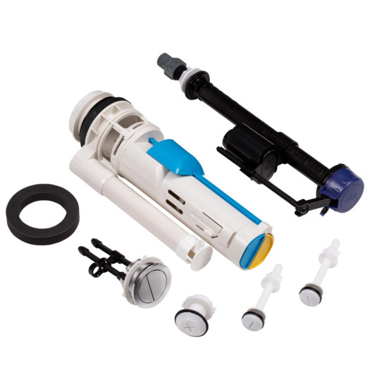 Бачок для унитаза-компакта MIXXUS PREMIUM BEVEL-0401-T1 TANK 430x390x140 в комплекте со сливной арматурой (MI8321)