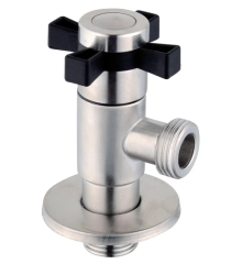 Кран для подключения сантехприборов Zerix VAL-09-1/2x1/2 из нерж.стали SUS304 (ZX5102)