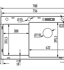 Мойка из нерж. стали MIXXUS MH7849R-HK GRAPHITE(3.0/0.9) 