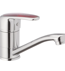 Смеситель для умывальника HAIBA MAGIC 004-15CM RED (Цвет хром) (HB0690)