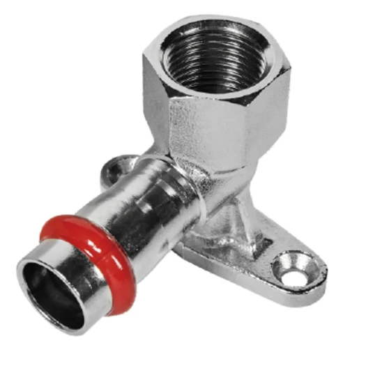 Колено настенное 90° ВР KOER KQ.V1506F PRESS-INOX AISI 304 15x1/2