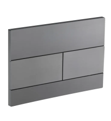 Панель смыва KOER KT-0603-07 240x160x10mm пластиковая, кнопка линейная (цвет графит) (KR5321)