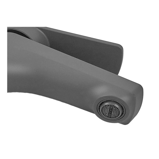 Смеситель для умывальника PLAMIX LUCAS-001 SET GRAPHITE (с подводкой) (Цвет графит) (PM6100)