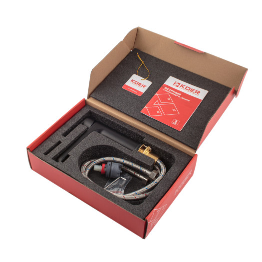 Смеситель для умывальника KOER KB-10030-05 (Цвет черный) (KR5425)