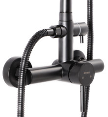 Душевая колонна MIXXUS SUS-003-J BLACK со смесителем из нерж. стали SUS304 (Цвет черный) (MI2807)