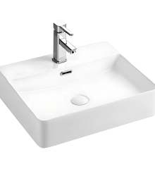 Раковина підвісна-накладна MIXXUS PREMIUM QUADRO-0203 500х420х130mm (отвір під змішувач, перелив) (MP6718)