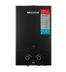 Газовая колонка MIXXUS GWH-0210 BASIC BLACK дымоходная 10 л/мин (цвет черный) (WH0023)
